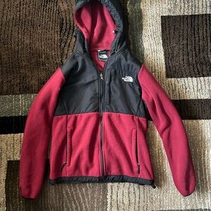 The North Face Women's Black and Red Hoodie
